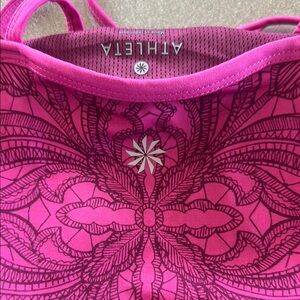 Athleta Hot Pink Sports top with built in bra XL